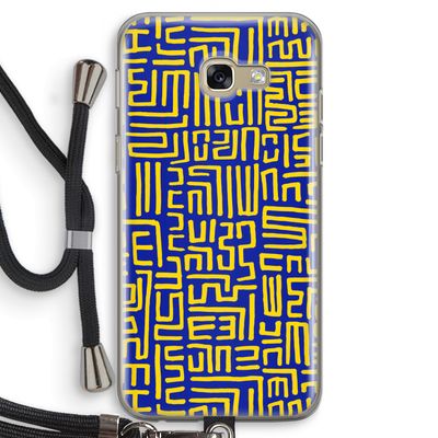 Majorelle Blue Print: Samsung Galaxy A5 (2017) Transparant Hoesje met koord