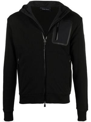 Herno hoodie à fermeture zippée - Noir