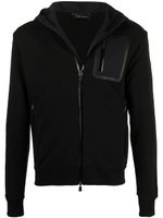 Herno hoodie à fermeture zippée - Noir