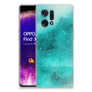 Hoesje maken OPPO Find X5 Painting Blue