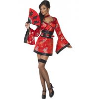 Sexy Geisha kostuum met shotglas riem - thumbnail