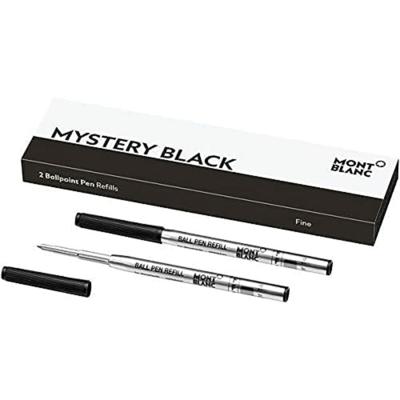 Navulling voor balpen Montblanc 128210 Zwart (2 Stuks)