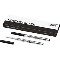 Navulling voor balpen Montblanc 128210 Zwart (2 Stuks)