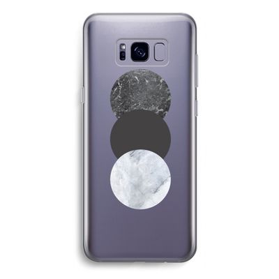 Marmeren cirkels: Samsung Galaxy S8 Transparant Hoesje