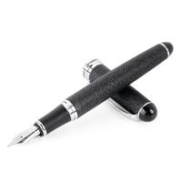 X750 briefpapier RVS Vulpen middellange NIB inkt pennen school Oiifice gift NIB grootte: 0.5 mm (zwart patroon)