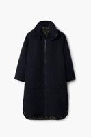 Lange gewatteerde jas - BLACK - L