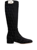 Valentino Garavani bottes VLOGO Type 30 mm - Noir - thumbnail