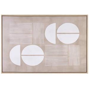 Beliani - RACALE - Wanddecoratie - Beige - Polyester