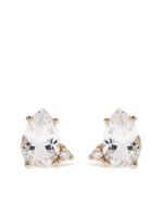 Mizuki puces d'oreilles Sea of Beauty en or jaune 14ct ornées de topazes et de diamants