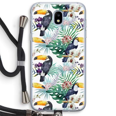 Tukans: Samsung Galaxy J5 (2017) Transparant Hoesje met koord