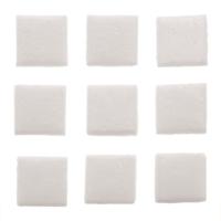 Glorex Hobby - mozaiek stenen/steentjes - wit - 30x stuks - 20 x 20 x 2 mm - knutselen