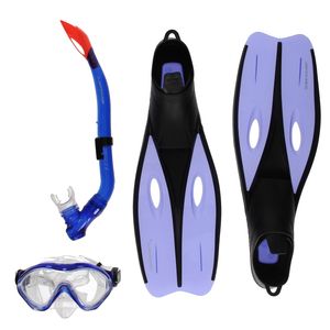 Dunlop Snorkelset Junior Blauw Maat 32/34 3-delig