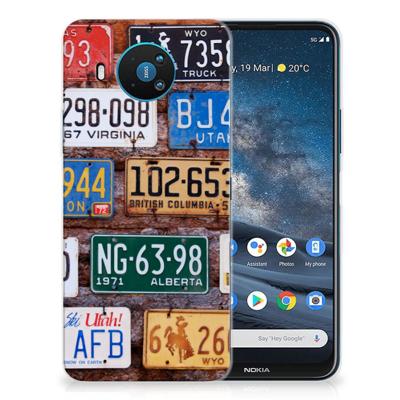 Nokia 8.3 | Siliconen hoesje | met foto Kentekenplaten