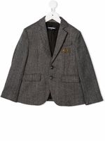 DSQUARED2 KIDS blazer cintré à simple boutonnage - Noir