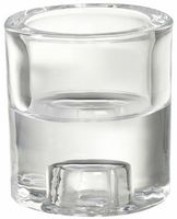 Bolsius glazen houder 2-in-1 rond transparant