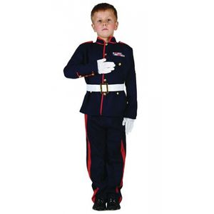 Ceremonieel soldaten kostuum voor jongens 140 - 8-10 jr  -