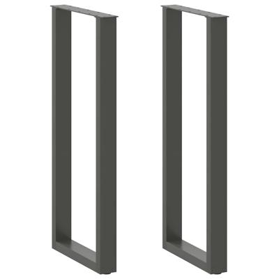Bartafelpoten 2 st U-vormig 50x(110-111) cm staal antraciet