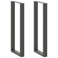 Bartafelpoten 2 st U-vormig 50x(110-111) cm staal antraciet