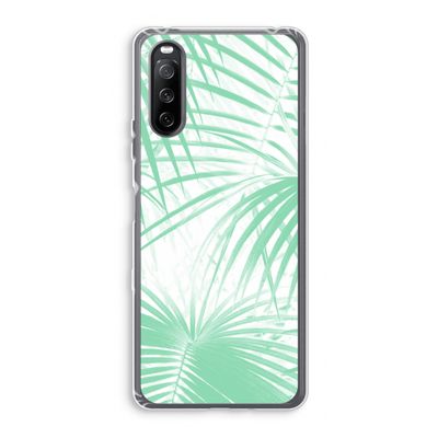 Palmbladeren: Sony Xperia 10 III Transparant Hoesje