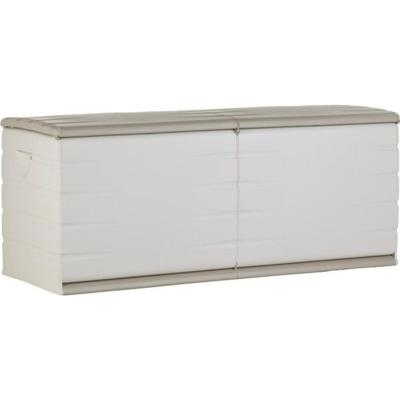 PLASTIKEN Borst 450L interieur / exterieur Functioneel en esthetisch afsluitbaar met beige zwenkwielen