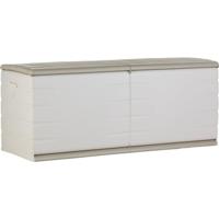 PLASTIKEN Borst 450L interieur / exterieur Functioneel en esthetisch afsluitbaar met beige zwenkwielen - thumbnail