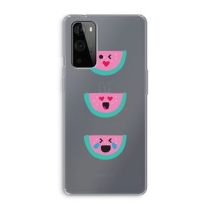 Smiley watermeloen: OnePlus 9 Pro Transparant Hoesje