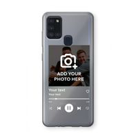 Music Player: Samsung Galaxy A21s Transparant Hoesje