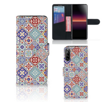 Sony Xperia L4 Bookcase Tiles Color