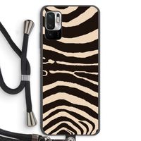 Arizona Zebra: Xiaomi Redmi Note 10 5G Transparant Hoesje met koord
