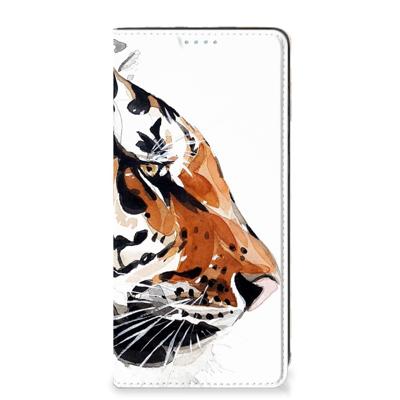 Bookcase Samsung Galaxy A21s Watercolor Tiger Bookcase Samsung Galaxy A21s Watercolor Tiger