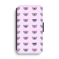 Smiley watermeloenprint: iPhone XS Max Flip Hoesje