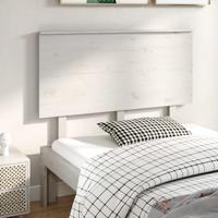 Hoofdbord 124x6x82,5 cm massief grenenhout wit