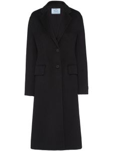 Prada manteau à simple boutonnage - Noir