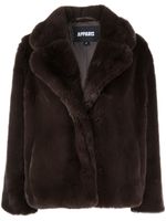 Apparis manteau oversize en fourrure artificielle - Marron