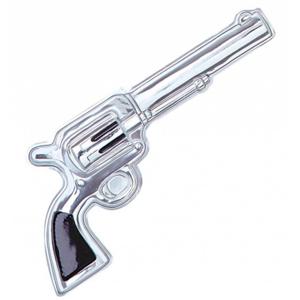 Cowboy en western wand decoratie pistool/revolver - pvc - 55 cm - Verkleedattributen