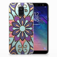 Samsung Galaxy A6 (2018) TPU Case Purple Flower