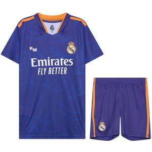 Real Madrid Voetbaltenue Uit Eigen Naam - Shirt - Broekje - Kids en Senior - 2021-2022