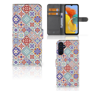 Samsung Galaxy M14 Bookcase Tiles Color