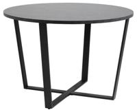 Eettafel Liam MDF Zwart Ø110cm - Giga Living