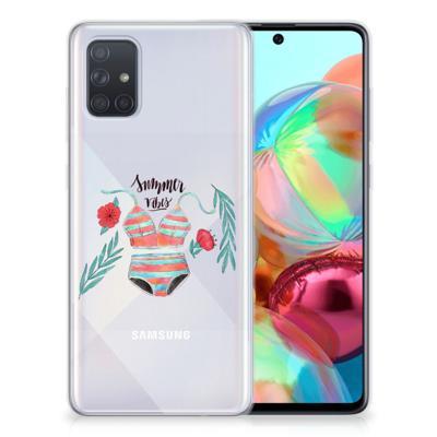 Samsung Galaxy A71 Telefoonhoesje met Naam Boho Summer Samsung Galaxy A71 Telefoonhoesje met Naam Boho Summer