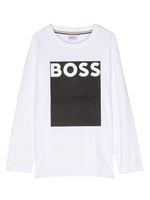 BOSS Kidswear t-shirt à logo imprimé - Blanc