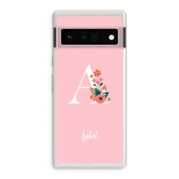 Pink Bouquet: Google Pixel 6 Pro Transparant Hoesje Pink Bouquet: Google Pixel 6 Pro Transparant Hoesje