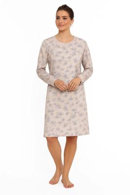 Tenderness dames nachthemd lange mouw - Earth Flower