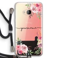 Rozen: HTC U Play Transparant Hoesje met koord