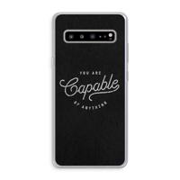 Capable: Samsung Galaxy S10 5G Transparant Hoesje