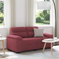 2-zitsbank wijnrood 120 cm stof