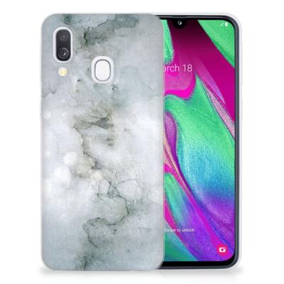 Smartphone hoesje Samsung Galaxy A40 Painting Grey Smartphone hoesje Samsung Galaxy A40 Painting Grey