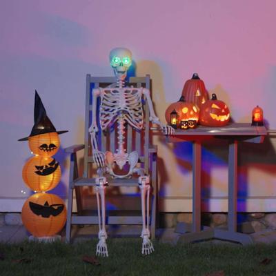 Halloween Skelet Verstelbaar Wit 155 x 38.5 cm Kunststof