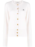 Vivienne Westwood cardigan Bea à motif Orb brodé - Tons neutres