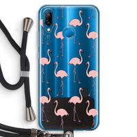 Anything Flamingoes: Huawei P20 Lite Transparant Hoesje met koord